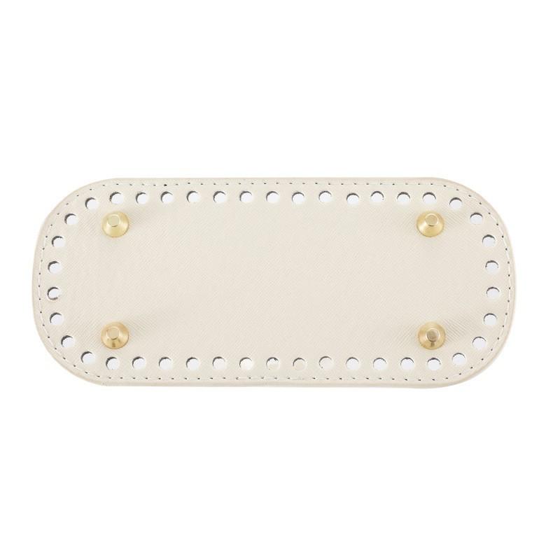 18X8cm Long Bottom For Knitted PU Leather Bag Base High Qualtiy Handbag Bottom With Holes Rivet Crochet Bag Part Accessories