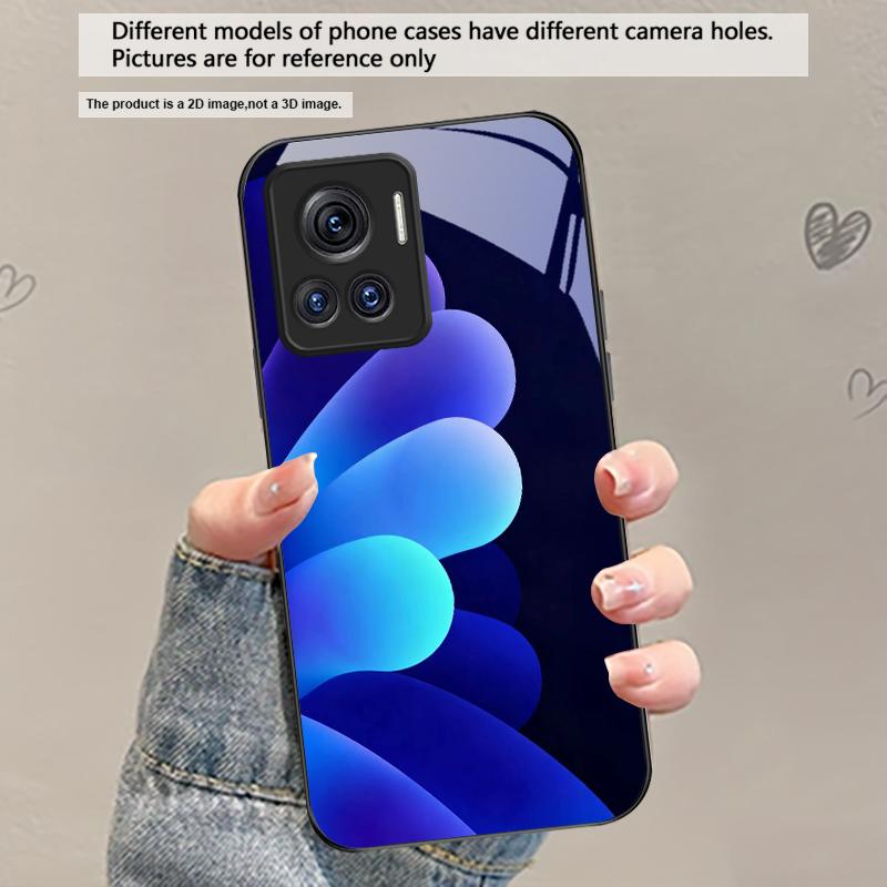 

Small pebble flowers For Motorola Moto Edge 20 Lite 30 Pro 40 Neo 50 Ultra G45 G54 G55 G75 G84 G85 G Play 23 Glass Phone Case Motorola Moto X30 Pro