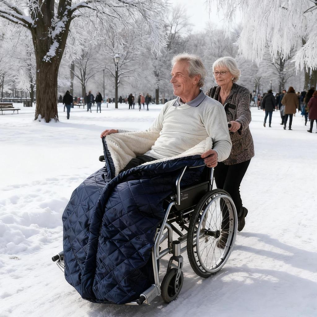 Lap Blankets For Elderly Wheelchair Windproof Lower Body Warmer With Zipper Wheelchair Warm Covers For Women Men Senior Elderly