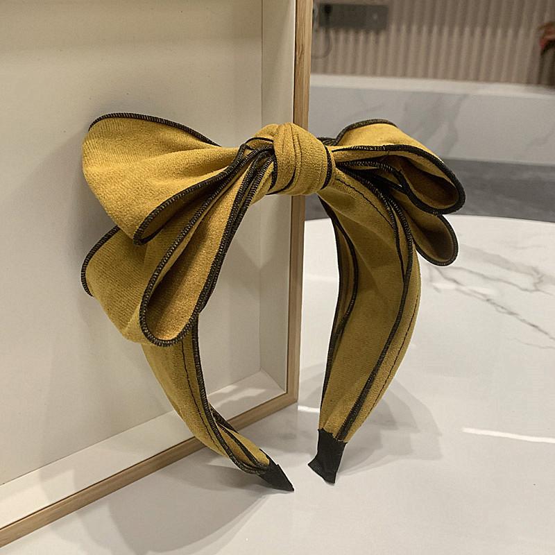 Royal Blue Bow Hairbands  Hair Accessories Layers Bow Knotted Headbands for Women Retro Hair Ornament Hair Hoop