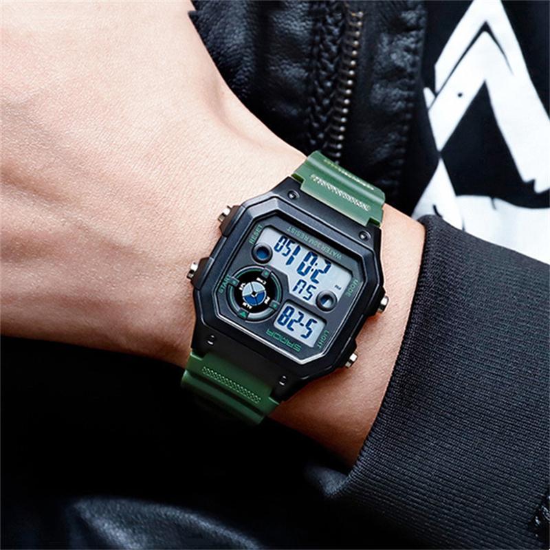Mens Fashion Led Digital Watch Student Sports Multifunction Electronic Watch Female Clock Gift