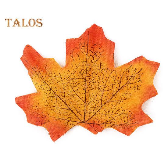 

50 шт. искусственный кленовый лист реалистичная ткань осенние листья для дома и улицы Хэллоуин осень урожай День благодарения фестиваль свадебное украшение вечеринка