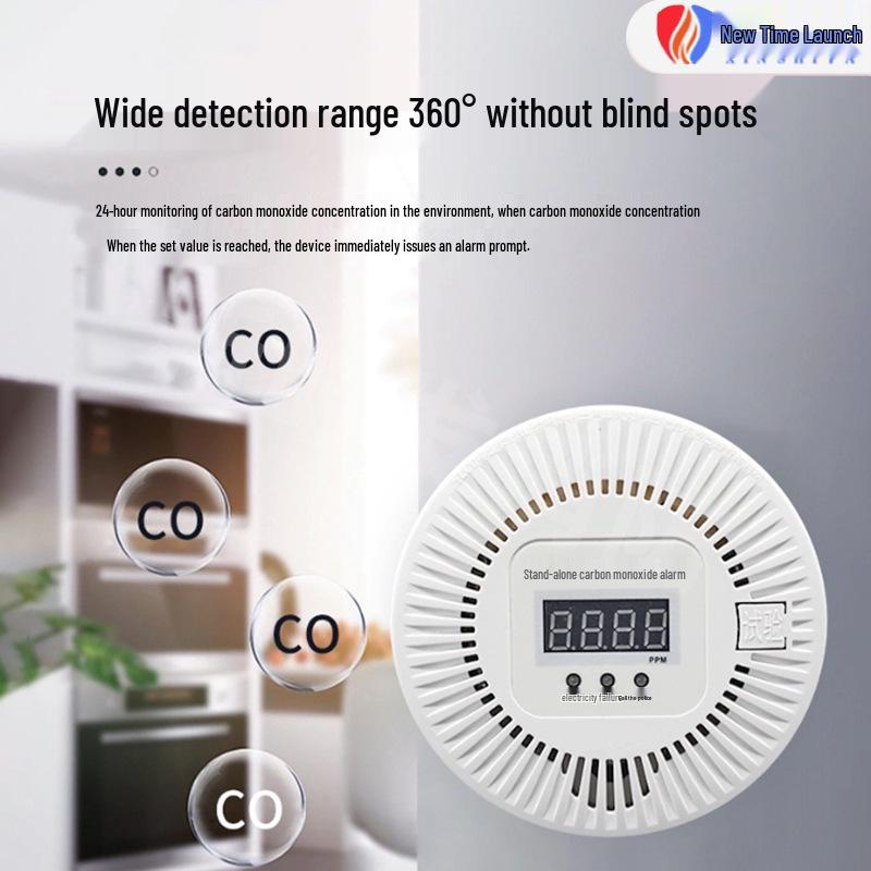 Home & Outdoor Carbon Monoxide Detector with CO and Smoke Detection
