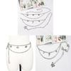 Butterfly Waist Chain For Women Pu Metal Decor Belt With Flower Buckle For Dress And Skirt