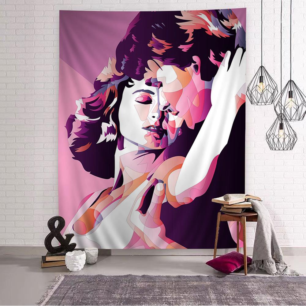 Klassischer Film Dirty Dancing Cartoon Wandteppich Kunst Science-Fiction-Zimmer Heimdekoration Wandbehang Heimdekoration