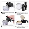 Stainless Steel Manual Can and Bottle Opener with Rubber-Plastic Handle
