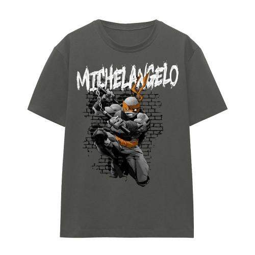 Teenage Mutant Ninja Turtles Unisex Adult Michelangelo T-Shirt