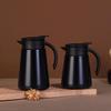 New Simple 304 Stainless Steel Coffee Thermos Flask with Portable Handle, Large Capacity, and Duckbill Spout