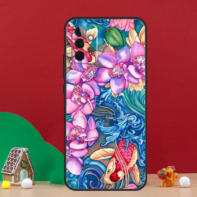 Orchid Flowers Colorful Case For Samsung Galaxy A55 A52 A32 A12 A33 A06 A16 A26 A36 A56 A15 A53 A13 A34 A54 A14 A17