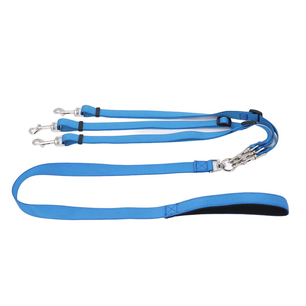 3-Wege Hundeleine Verdicktes Nylon Abnehmbare Verstellbare Hundeseilleine mit Gepolstertem Griff für Outdoor Spaziergänge Training