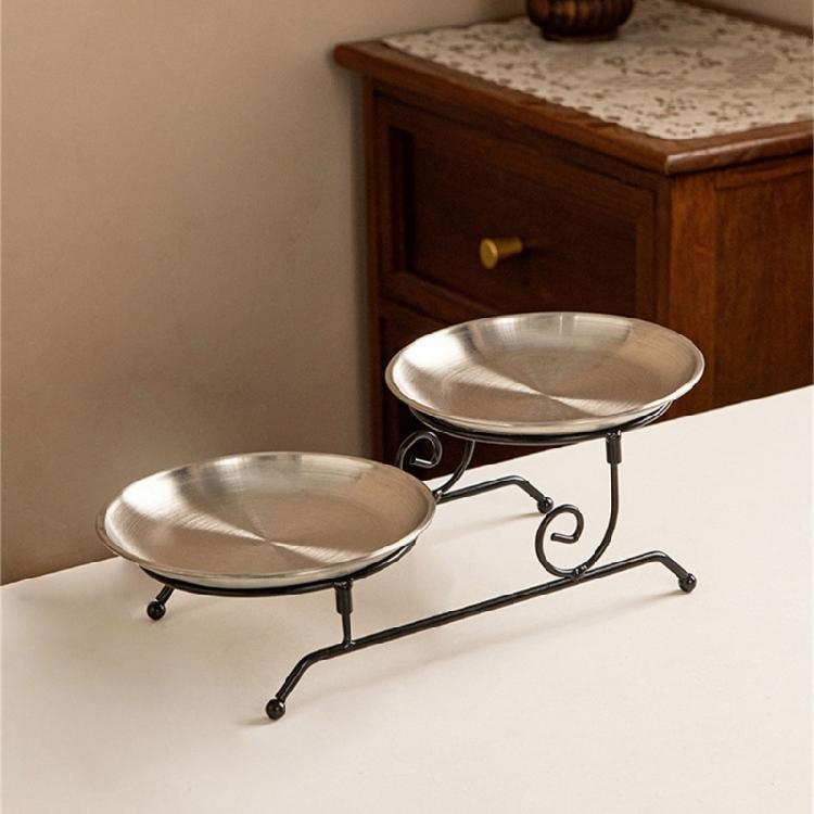 Practical Detachable Dessert Stand for Parties Detachable Fruit Serving Holder Metal Wedding Cake Display Plate