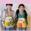 Childrens Cartoon Embroidered Backpack With Breathable Nylon For School And Toddler Use