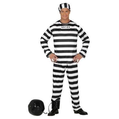 Fiestas Guirca Mens Convict Costume Set