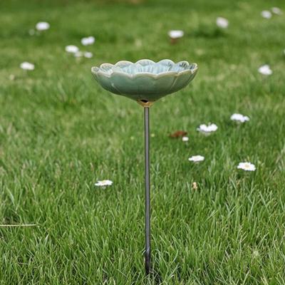 Keramik Blume Biene Futterstation Outdoor Dekorative Garten Biene Tränke Schmetterling Tasse