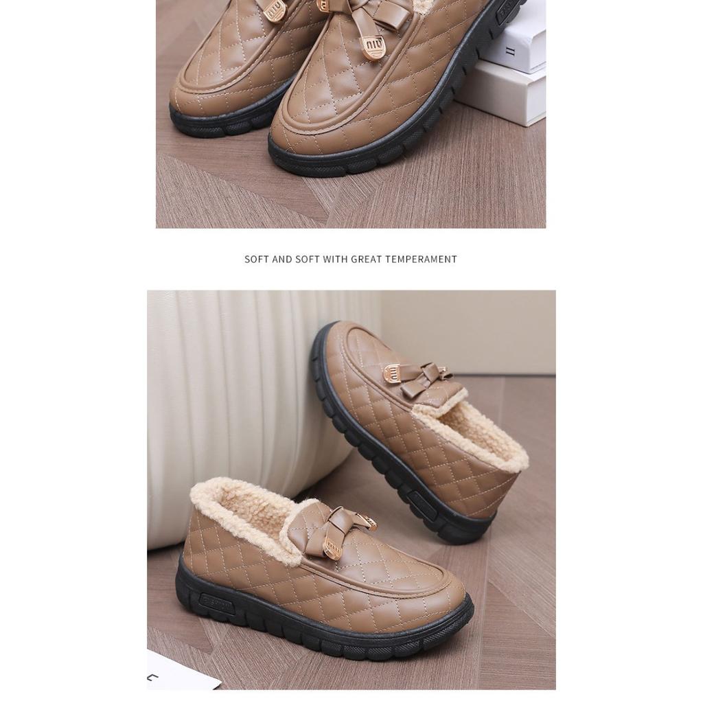 Winter New Thick Soled, Anti Cold and Waterproof Women's Cotton Shoes, Comfortable and Casual, with Thick Velvet and Warm Shoes for Children