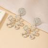 Exaggerated Retro Flower Earrings - Women's Unique Street Style