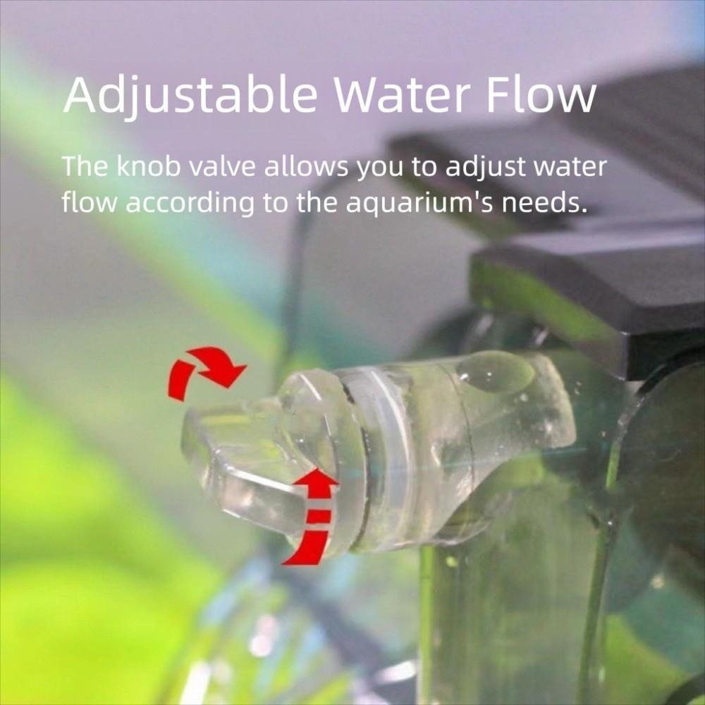Quiet USB Aquarium Filter 2.5W Mini Hanging Filter Flow 250H/L Suspended Filter Fish Tanks Below 30cm