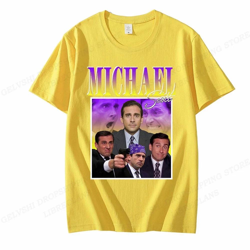 Michael Scott Homage The Office T Shirt Men Fashion T-shirts shirt Hip Hop Tops Tees Women Tshirt Y2k Clothes Boy Tees