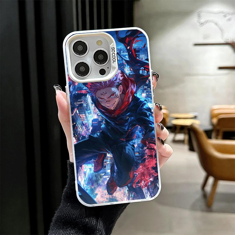 Anime Itadori Yuji JUJUSU Weiche Handyhülle für iPhone 15 16 17 Pro Max 17Air 16E 14 Plus 13 12 Mini Stoßfeste Rückschale