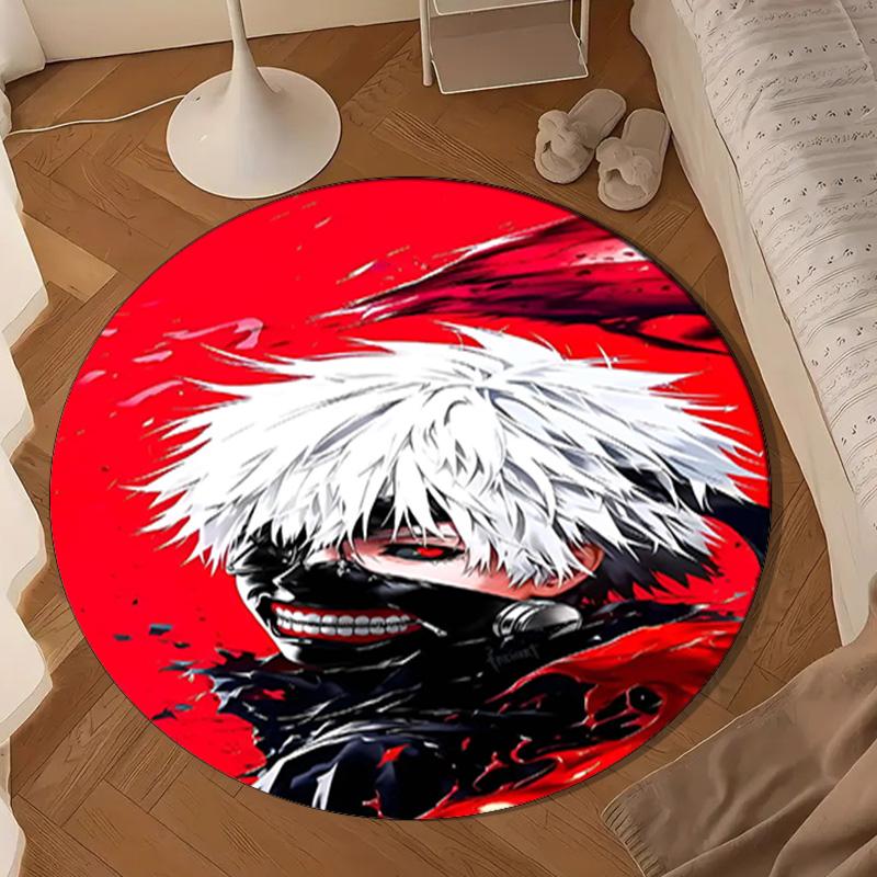 Tokyo Ghoul Kaneki's Struggle Round mat Home Decor, Chair rug For livingroom,Bedroom, doormat home decor Birthday Gift Christmas Gifts