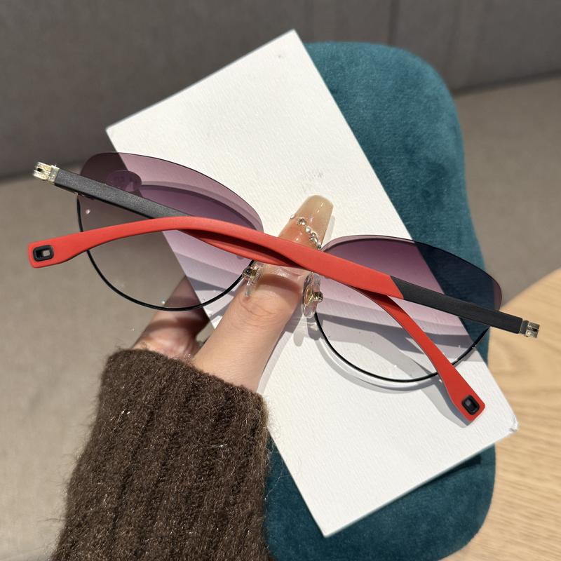 Retro Cat-eye Presbyopia Glasses Fashionable Outdoor Sports Sun Protection Men's and Women's Reading Glasses Diopter To +4.0