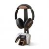 Sakulaya Controlador de Auriculares Controlador Controlador de Juego de Escritorio Almacenamiento Compatible con Soporte de Madera de Nogal, De Madera, Elegante, Soporte para Auriculares/Pro,