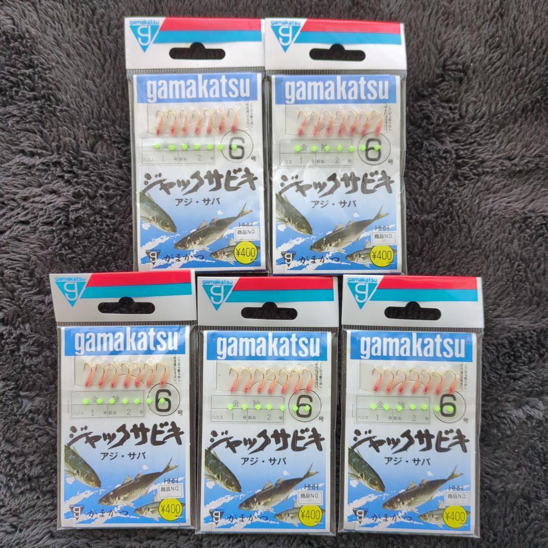 Used AXY) [Out of print] Gamakatsu Jack Sabiki Pink No. 6 5-piece set