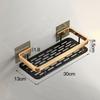 No-Punch Storage Rack,Wall-Mounted Multifunctional Toiletries Organiser for Bathroom,Aluminum Storage Racks for Kitchen Toilet
