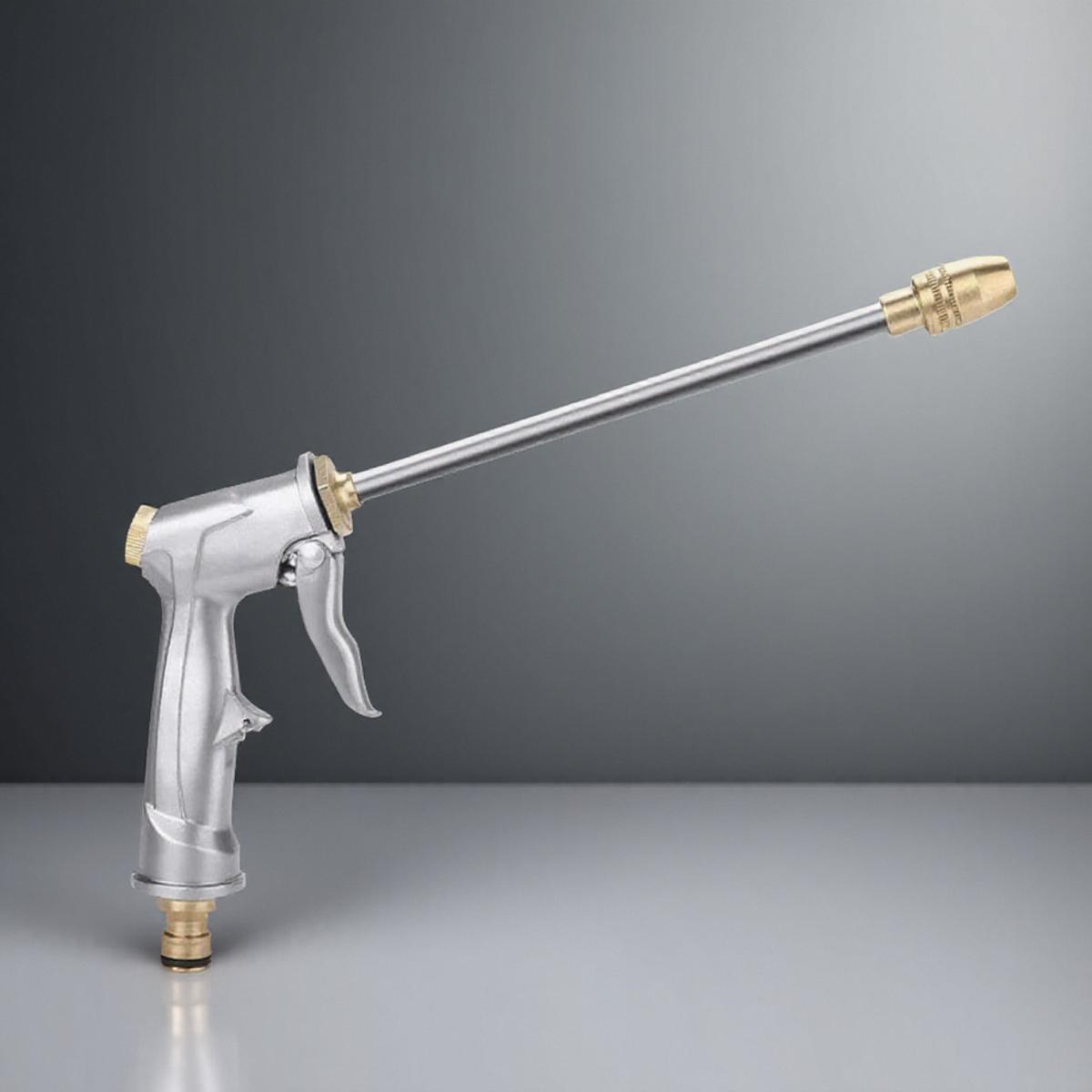 

Насадка для садового шланга Сверхпрочная металлическая ручная Высокого давления Распылитель воды Пистолетная рукоятка 4 режима распыления