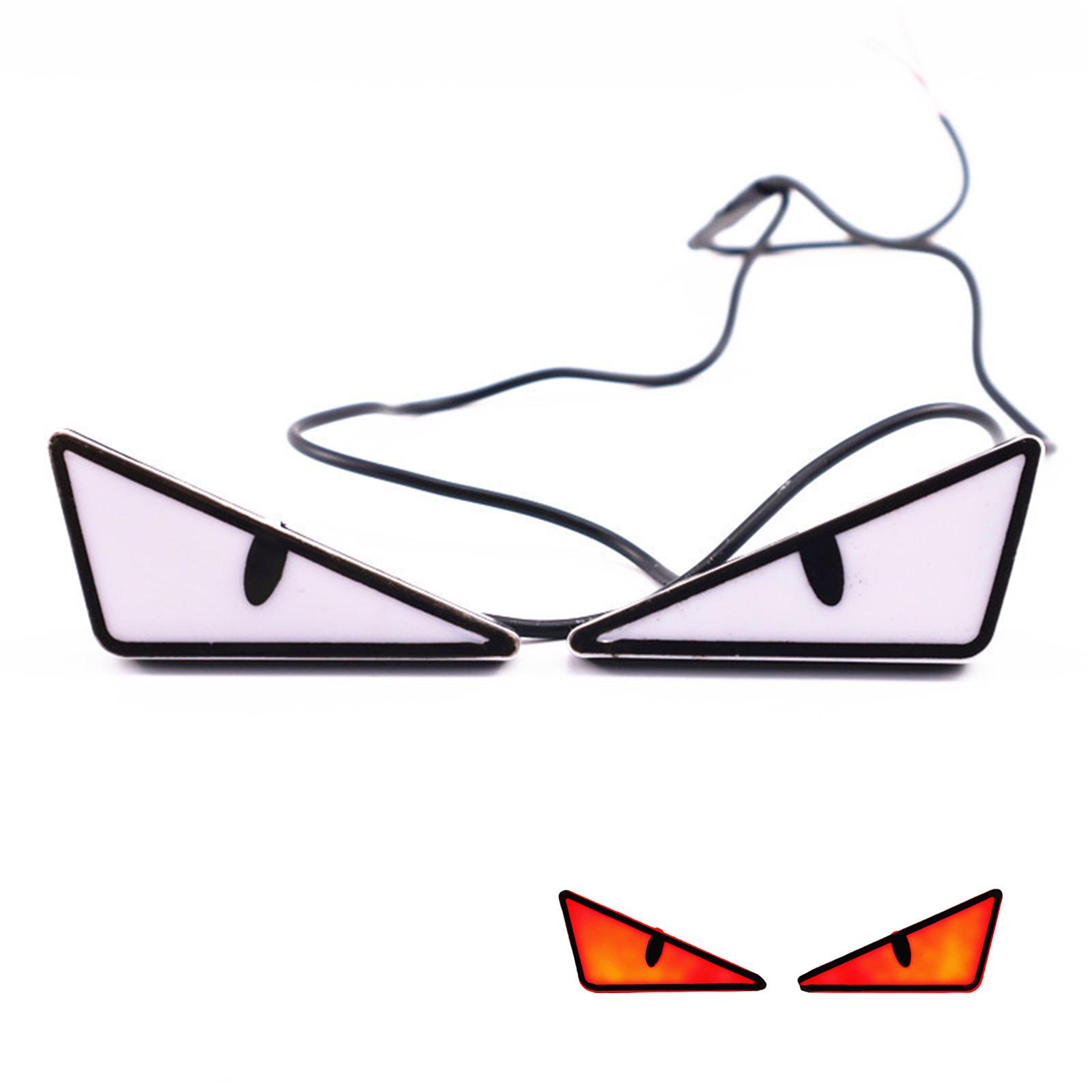 

Світлодіодні ліхтарі для мотоциклів Monsters Eye Декоративна лампа для підвищення безпеки та персоналізації нічної їзди 2 шт. A