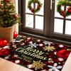1pc, Christmas, Christmas Gift Decoration Print, Extra Thick Doorway Rug, Country Style, Camper Design, Indoor/Outdoor RV Welcom