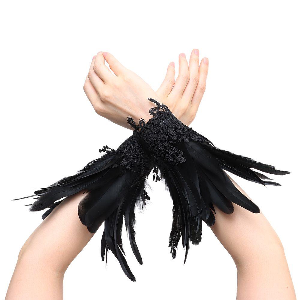 

Аксессуары Петух Перо Перо Кружевные Перчатки Браслет Костюм Косплей Хэллоуин Костюм Косплей
