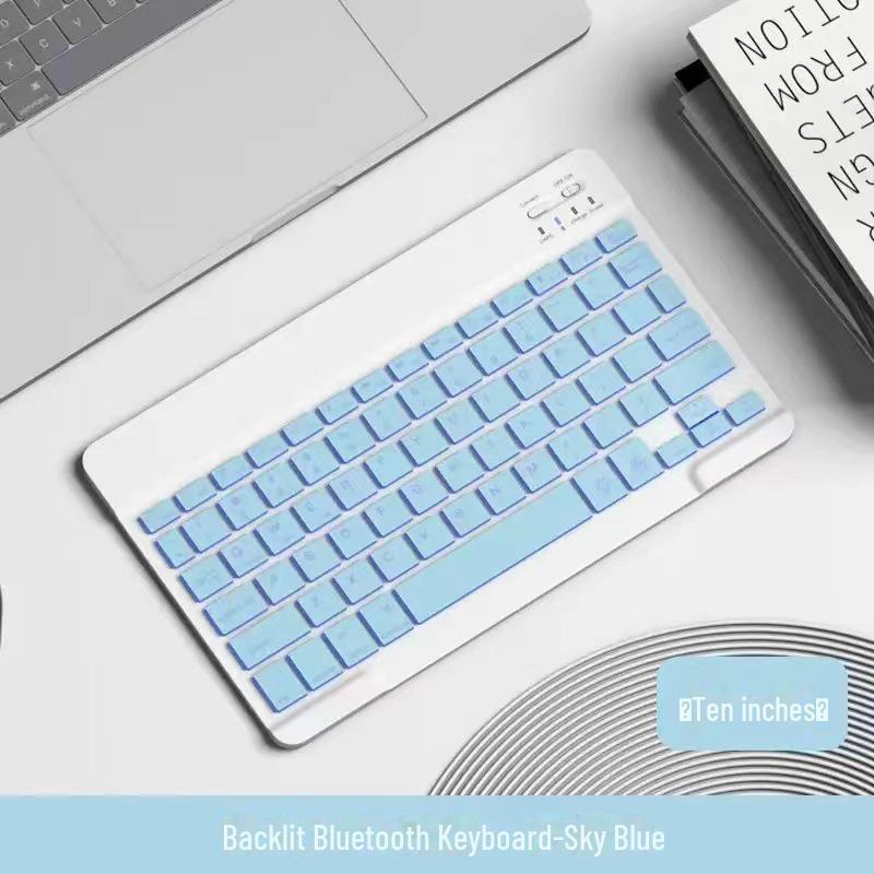 Universal 10-Inch Bluetooth Keyboard & Mouse Set for iPad, iPhone, Android & Tablets