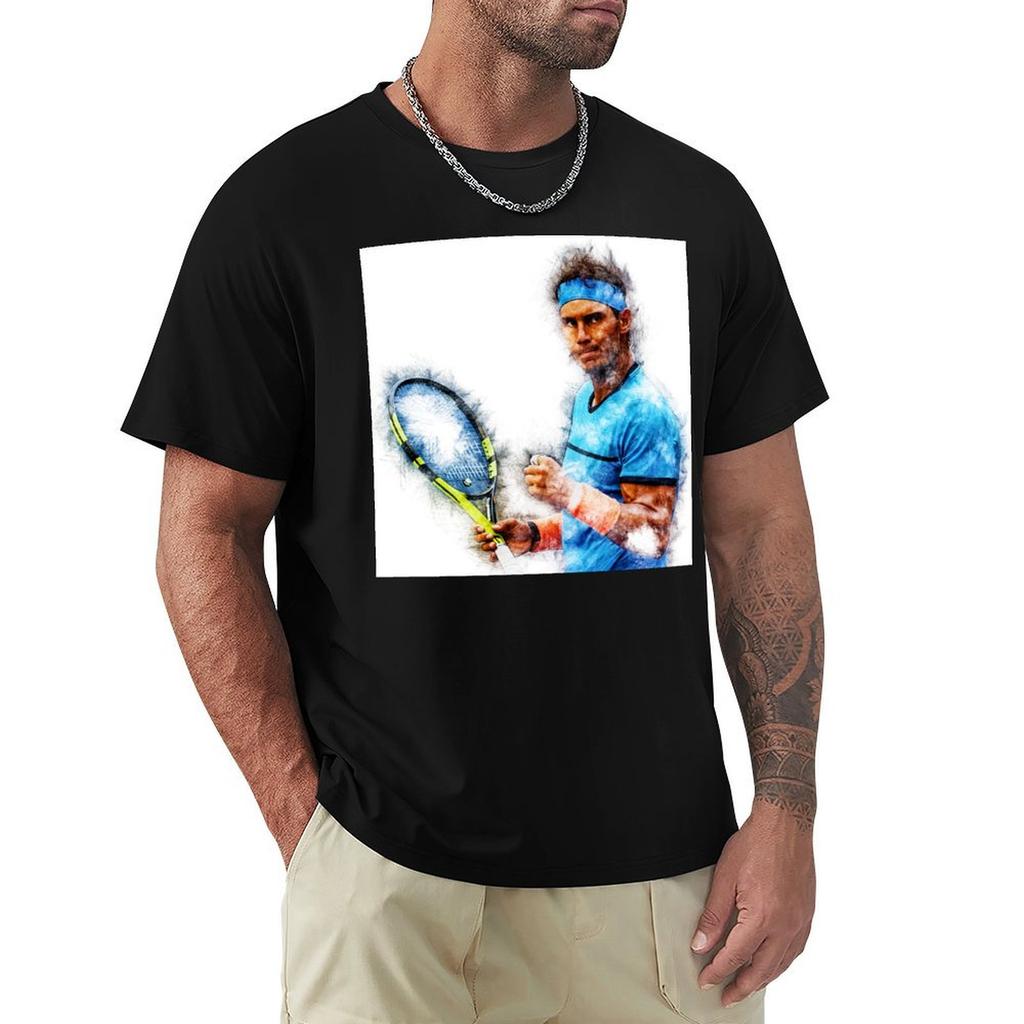 Koszulka Rafaela Nadala letni top figurki anime letnie topy ubrania koszulki dla mężczyzn duże i wysokie