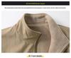 Men's Double-Sided Plush Thickened Vest, Stand-Up Collar for Outdoor, Custom Logo.