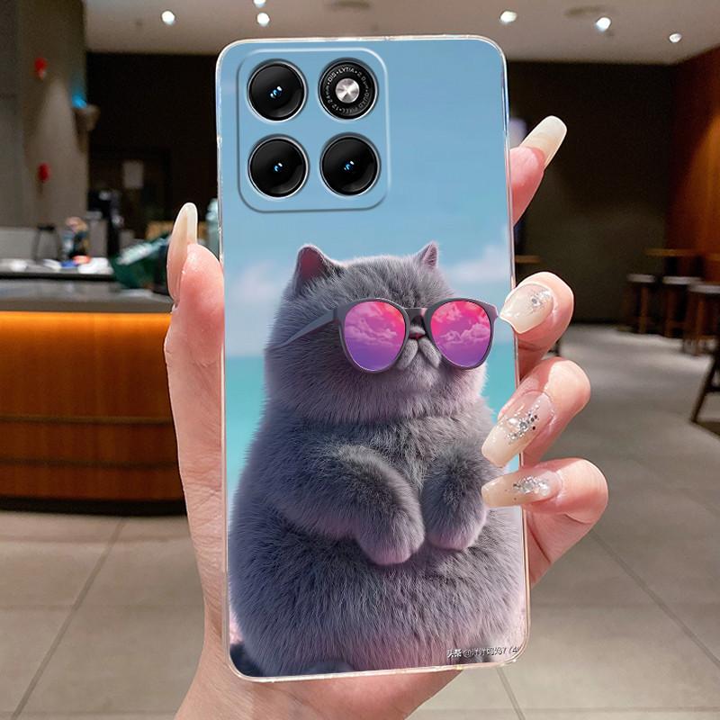 Casing For Motorola Edge 70 Fusion Luxury Dragon Cute Cool Boys Girls Soft Silicone Phone Case Back Cover Transparent TPU Shell