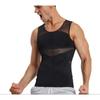 Men's Tummy Control Shaping Vest - Breathable Mesh Bodysuit with Bust and Tummy Support.