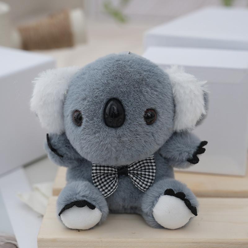 Adorable Cartoon Koala Plush Keychain Soft Pp Cotton Filler Cute Bag Charm Doll