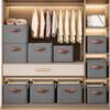 Dustproof Moisture-proof Foldable Storage Basket, Non-woven Fabric Wardrobe Organizer for Clothes