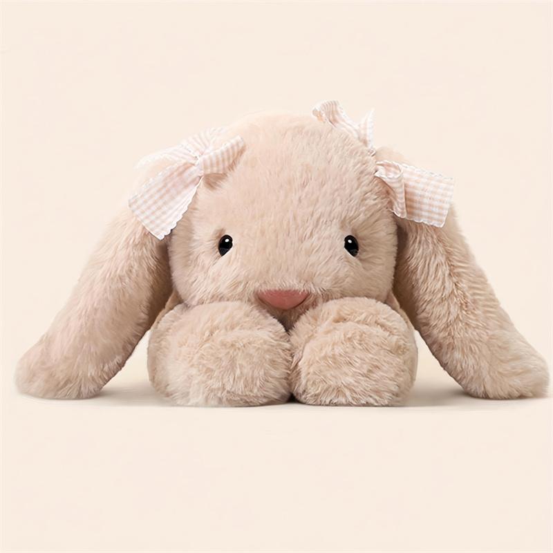 

35cm Large Soft Lop Jimny Rabbit Plush Toy White Inner Ears & Paws Huggable Stuffed Bunny Animal Doll Room Decor Birthday Gift