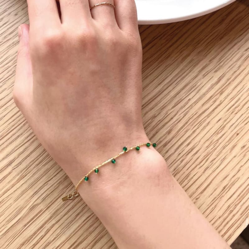 Sophiamor [Silver 925] Green Gold Br