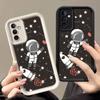 JT53 Закохані Астронавти Realme C35 15 Huawei Honor 70 90 Lite X7 X8 X9 Infinix Tecno itel Motorola Google Усі Моделі Ангельські Очі М'який ТПУ Чохол для Телефона