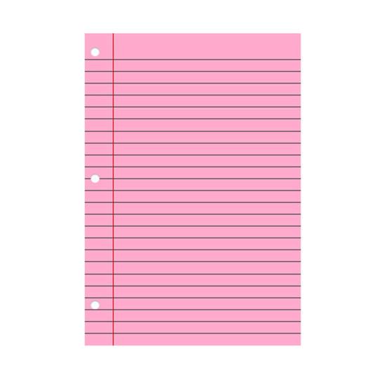 200 Sheets Loose Leaf Paper 8'' X 10.5'' College Ruled Filler Notebook Paper 3-Hole Punched Binder Lined Paper for 3 Ring Binders
