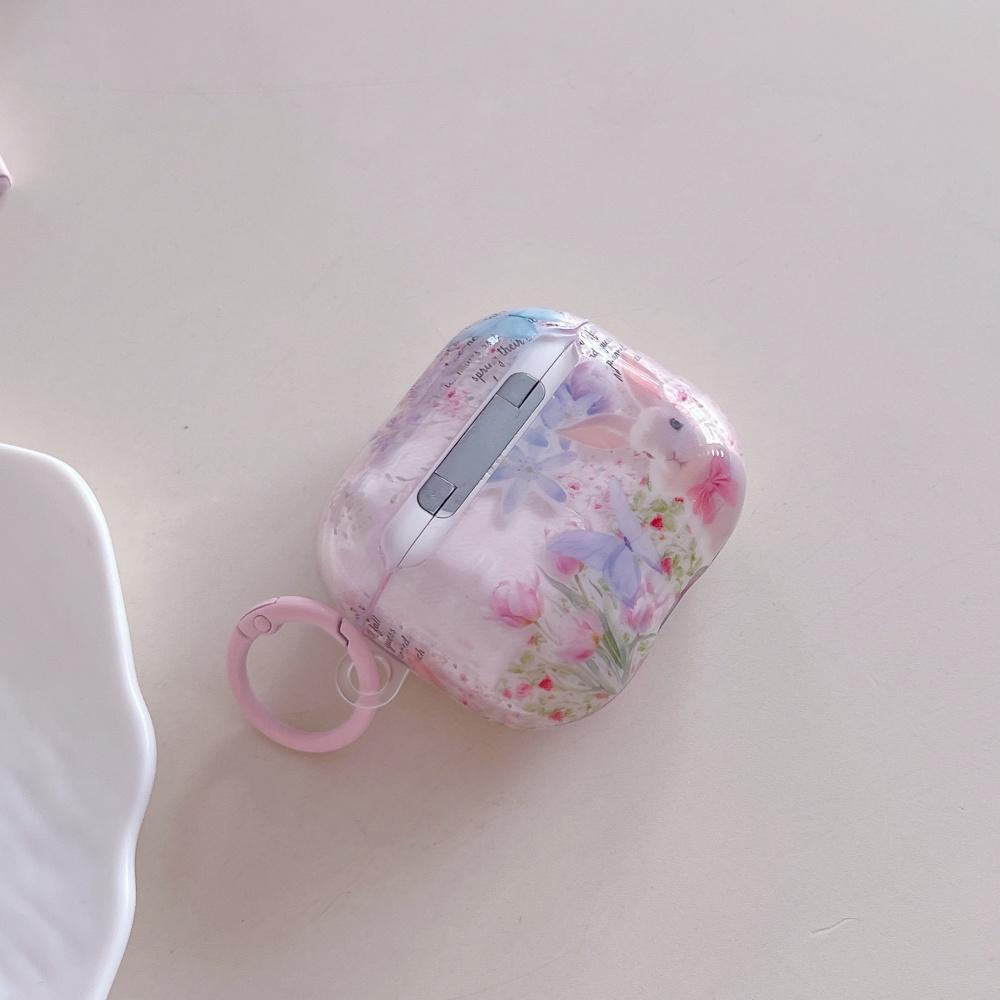 ins ветер корейский весенний цветок кролик подходит для airpods4 защитный чехол airpodspro 3-го поколения чехол для наушников apple 2-го поколения беспроводной Airpods 2