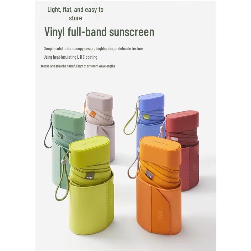 Beneath the Umbrella Portable UV Protection Six-Fold Sun/Rain Umbrella