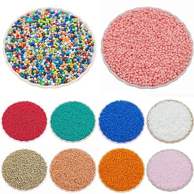 Exquisit 1000 Stück/Lot DIY Spacer Perlen Armband Halskette Zubehör Mini für die Schmuckherstellung Rocailles Perlen aus tschechischem Glas 2 mm manuelles Zubehör