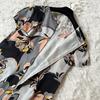 Used Aquascutum Ribbon Belt Short Sleeve Knee Length Floral Dress