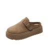 One foot on the muller bag head and half slippers for women to wear in the autumn and winter of 2025, the new thick-soled heightening retro Birkenst