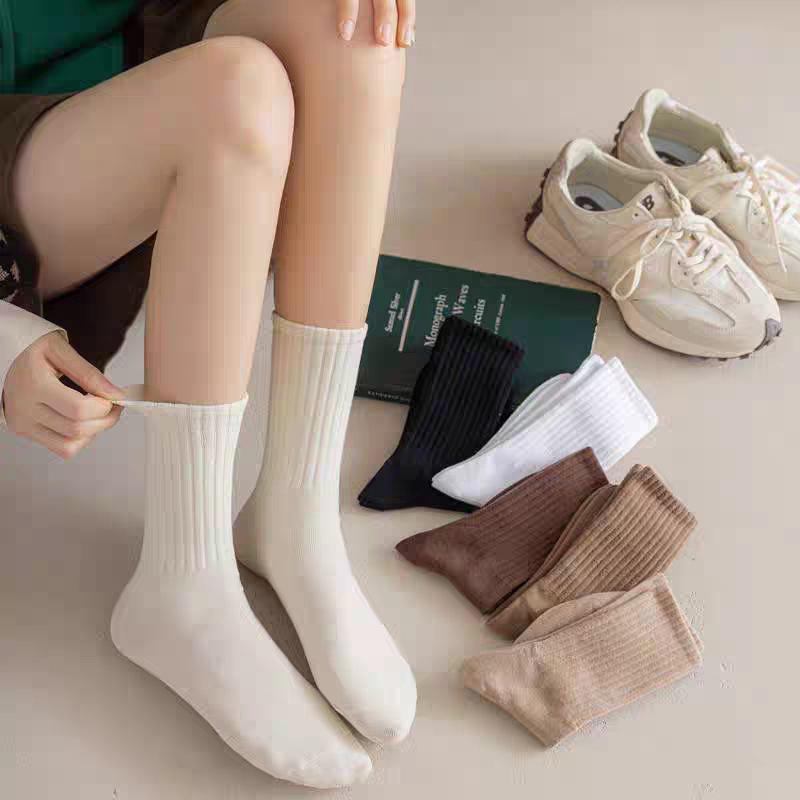Einfarbige knöchelhohe Herbst/Winter Vielseitige Lange Sportsocken Für Paare
