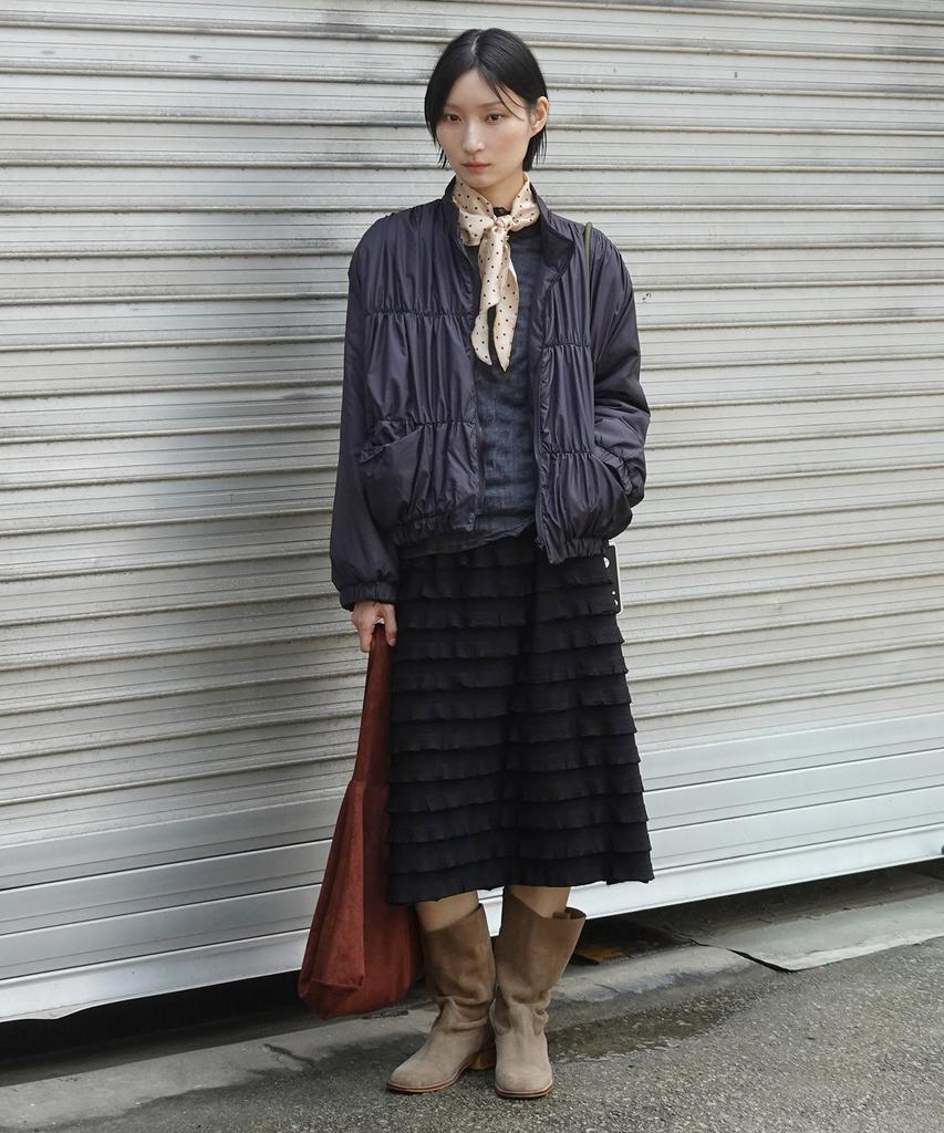 JULIAPEPE Rhythm Frill Skirt (Black)
